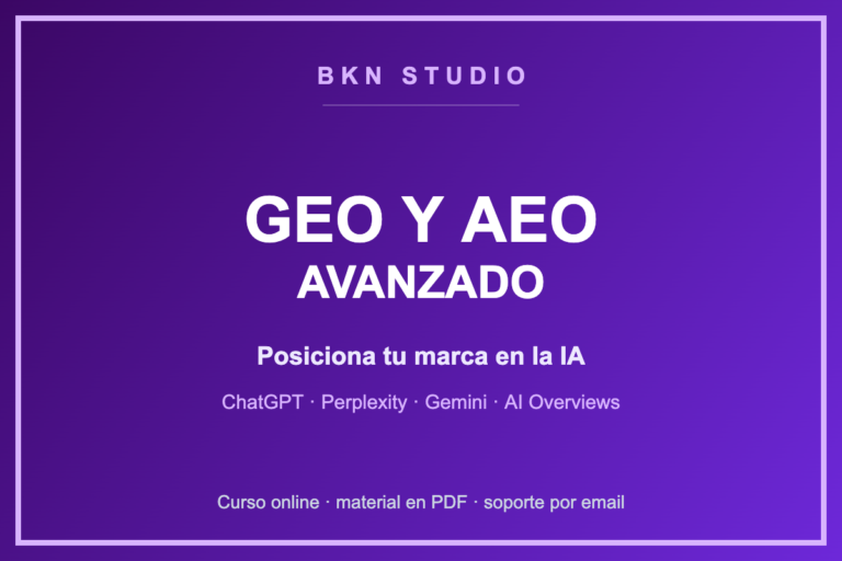 GEO y AEO Avanzado: Posiciona tu Marca en la IA